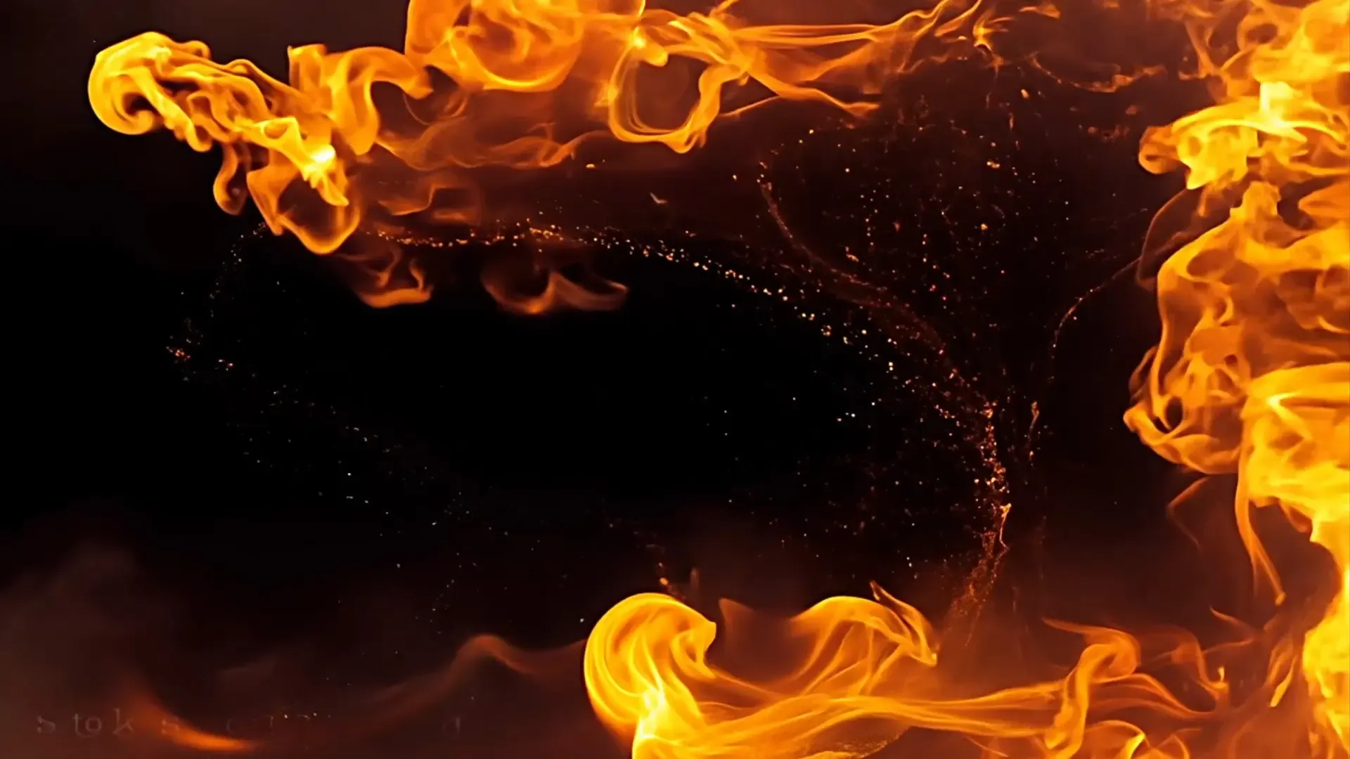 Energetic Flame Overlay for Logo and Title Animation